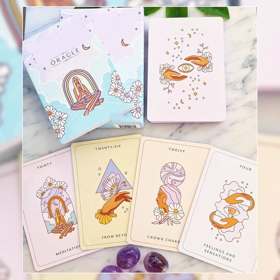 ✨受注限定！✨キュートなパステルカラーとお花柄のバッキングが人気のタロットカード Amazon.co.jp: 受注!キュートなパステルカラーとお花柄の